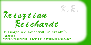 krisztian reichardt business card